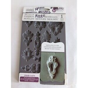Iron Orchid Designs Keyholes Art Decor Mold Prima Retired 8"